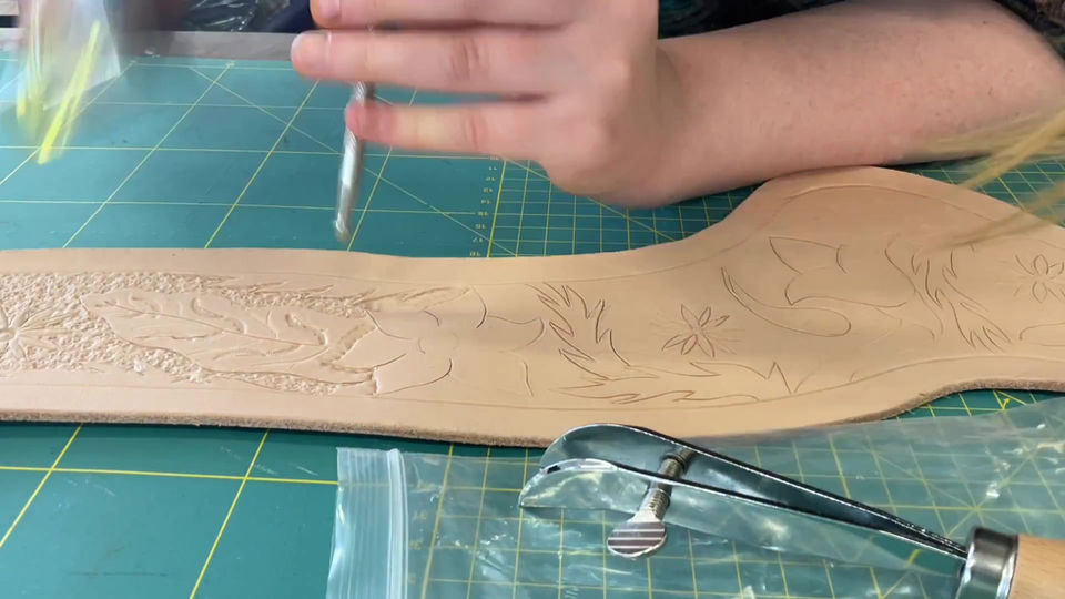 Leather Embossing - Holster Belt